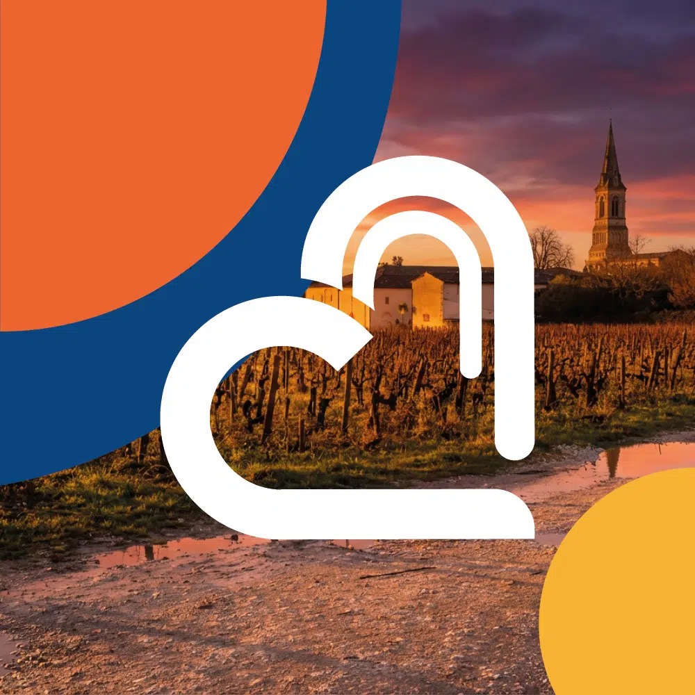 Symbole graphique en forme de cœur créé pour la campagne municipale de Cissac-Médoc